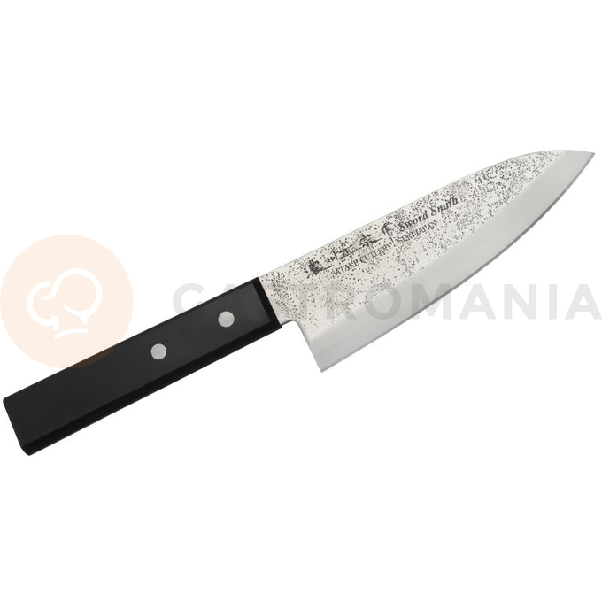 Nůž Deba, 15,5 cm | SATAKE, Nashiji Black Pakka