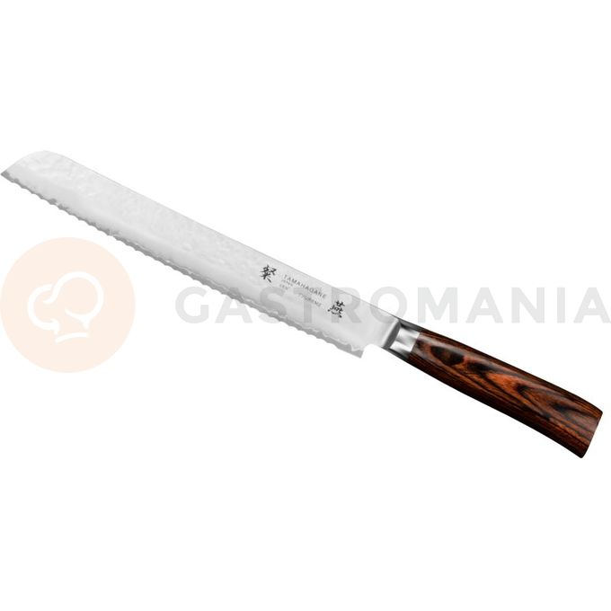 Nůž na pečivo, 23 cm | TAMAHAGANE, Tsubame Brown