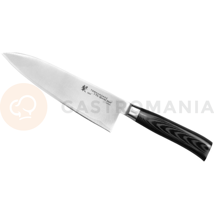 Nůž šéfkuchaře, 15 cm | TAMAHAGANE, SAN Black