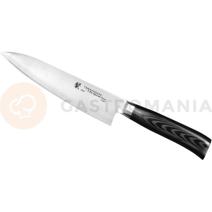Nůž šéfkuchaře, 18 cm | TAMAHAGANE, SAN Black