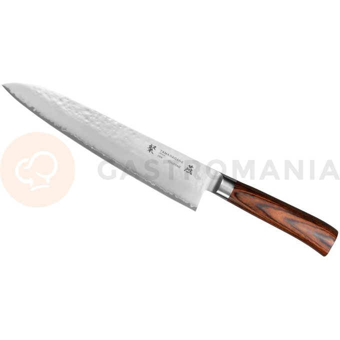 Nůž šéfkuchaře, 24 cm | TAMAHAGANE, Tsubame Brown