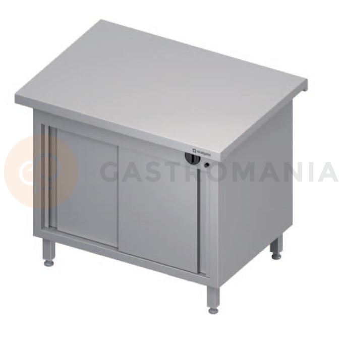 Ohřívací stůl, vrchní deska z nerezové oceli, 1000x735x880 mm | STALGAST, ST 230