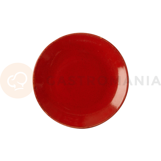 Plytký talíř z porcelánu, Ø 18 cm, červený | PORLAND, Seasons Magma