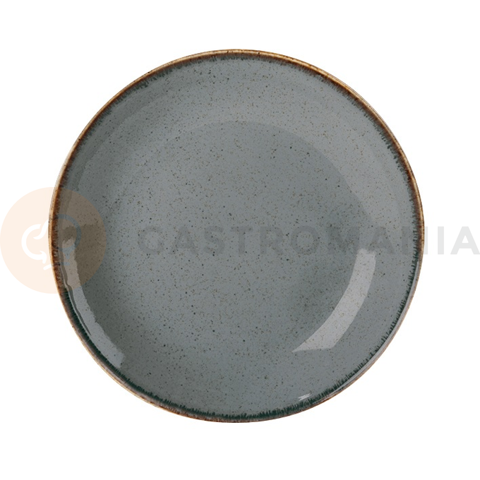 Plytký talíř z porcelánu, Ø 28 cm, šedý | PORLAND, Seasons Stone