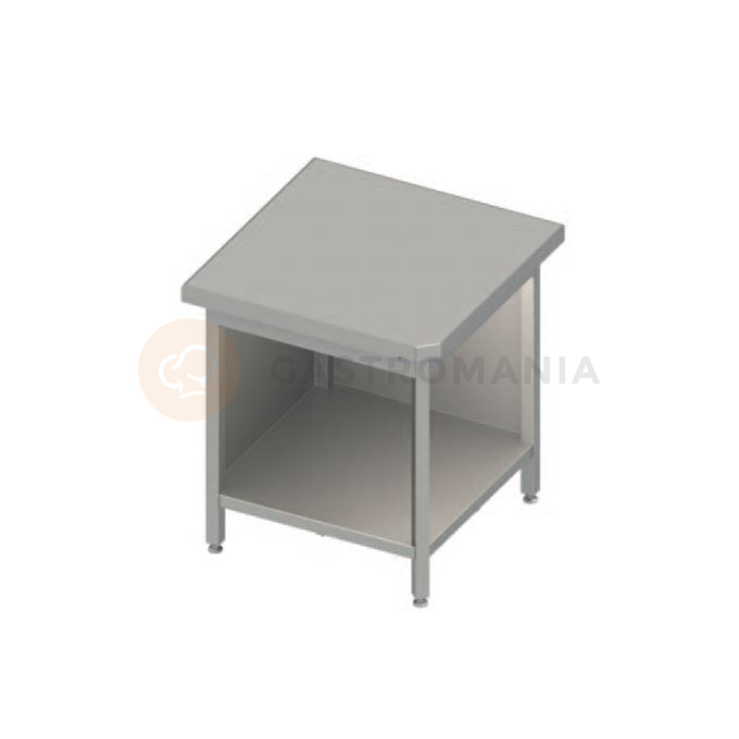 Rohový stůl 90°, vrchni deska z nerezové oceli, 785x785x850 mm | STALGAST, ST 266