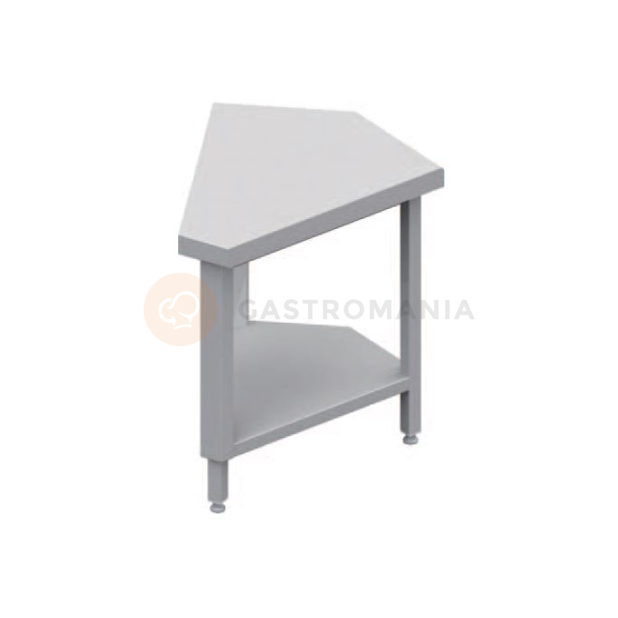 Rohový, vnější stůl 45°, vrchní deska z nerezové oceli | STALGAST, ST 130