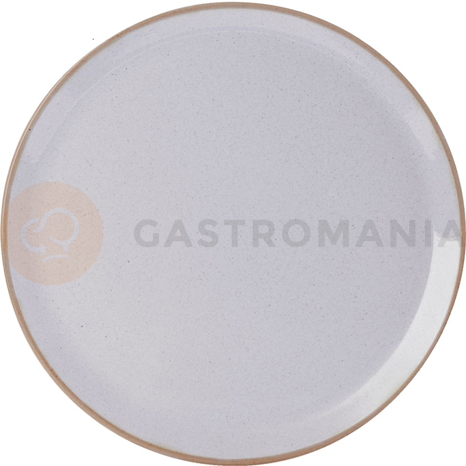 Talerz do pizzy z porcelany w jasnoszarym kolorze o średnicy 32 cm | FINE DINE, Ashen