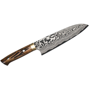 Ručně kovaný nůž Santoku 18cm VG-10 | TAKESHI SAJI, H-V10D-SA-180YBB
