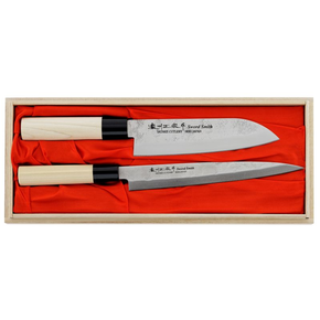 Sada dvou nožů, Santoku+ Sashimi | SATAKE, Nashiji Natural