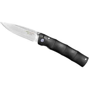 Skládací nůž, 6,5 cm | MCUSTA, Shinra Emotion Black Pakka Damascus