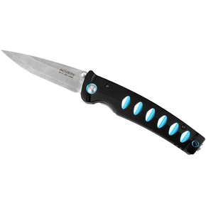 Skládací nůž, 8,3 cm, černý hliník | MCUSTA, Katana VG-10