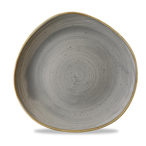 Talerz płytki o organicznym kształcie 210mm | CHURCHILL, Peppercorn Grey