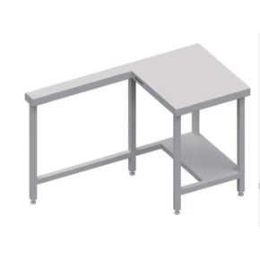 Vnější stůl pod pokladnu - pravý, vrchní deska z nerezové oceli | STALGAST, ST 135