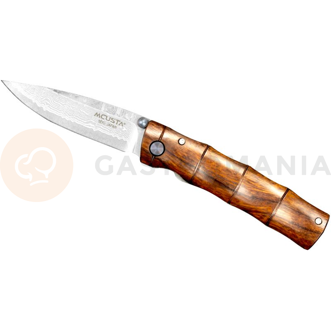 Skládací nůž, 6,5 cm | MCUSTA, Shinra Emotion Iron wood Damascus