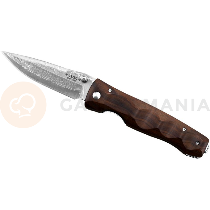 Skládací nůž, 8,5 cm | MCUSTA, Elite Iron Wood Damascus