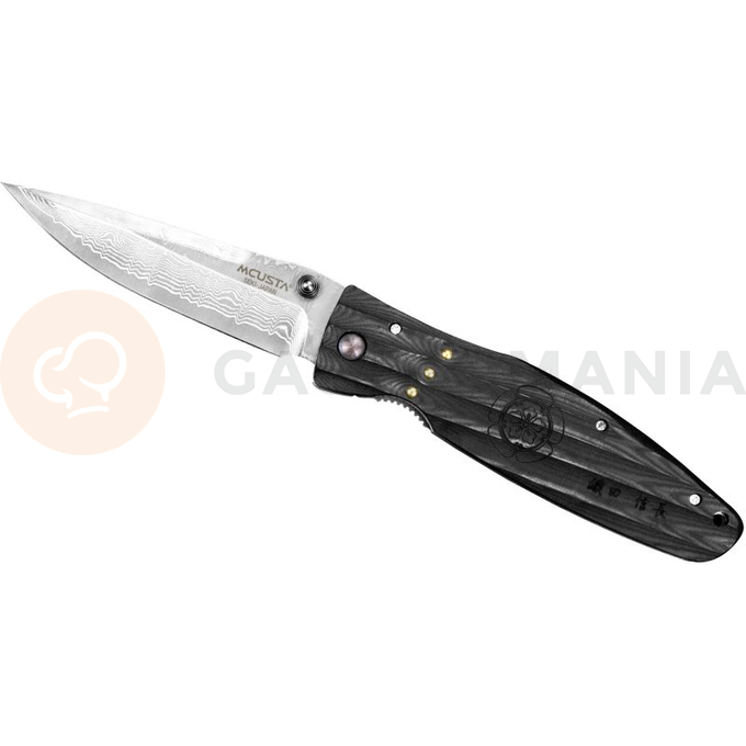 Skládací nůž, 8,6 cm | MCUSTA, Sengoku Black Micarta Damascus