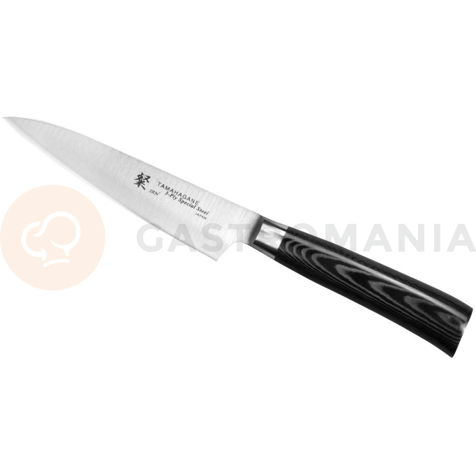 Univerzální nůž, 12 cm | TAMAHAGANE, SAN Black