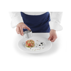Dotlačovací pomůcka pro kuchařsko-cukrářské vykrajovací prsteny, průměr: 8 cm | HENDI, 512203