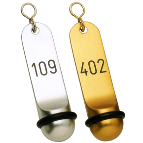 Přívěsek s číslem na klíč, zlatá barva 30x115 mm | CONTACTO, 7655/820