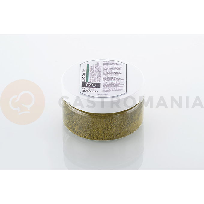 Barwnik spożywczy w proszku, lipo color, zielony, 20 g | SILIKOMART, i78 Colorants