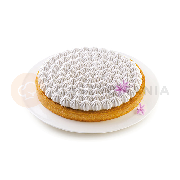 Zestaw form do tart - pierścień + forma silikonowa bezy, 250x20 mm, Kit Tarte Meringue | SILIKOMART, Tarte Decor