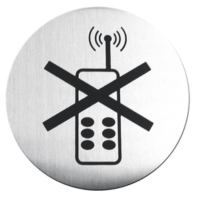 Informační štítek - &quot;zákaz mobilních telefonů&quot;  | HENDI, 663653