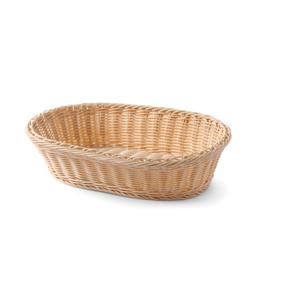 Košík oválný na pečivo z polyratanu 380x270x90 mm | HENDI, 561003