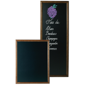 Menu ve dřevěném orámování, v tmavě hnědé barvě 1200x560 mm | CONTACTO, 7684/120
