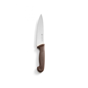 Nůž kuchařský HACCP hnědý 24 cm | HENDI, 842799