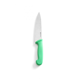 Nůž kuchařský HACCP zelený 24 cm | HENDI, 842713