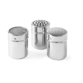 Pojemnik stalowy, kuchenny - do pieprzu lub soli, średnica: 5,5x7,5 cm  | HENDI, 631201