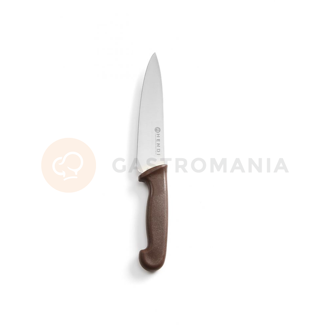 Nůž kuchařský HACCP hnědý 24 cm | HENDI, 842799