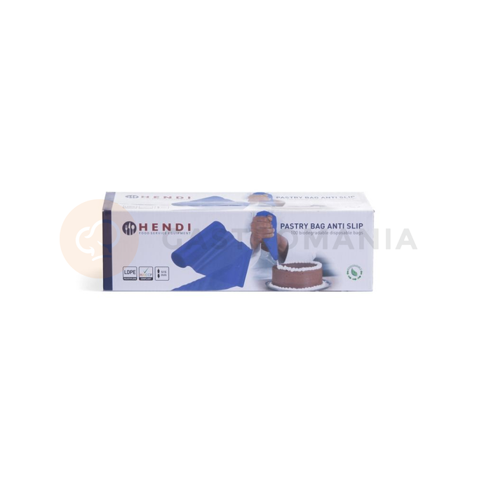 Protiskluzové cukrářské sáčky, modré - role 100 ks | HENDI, 557303