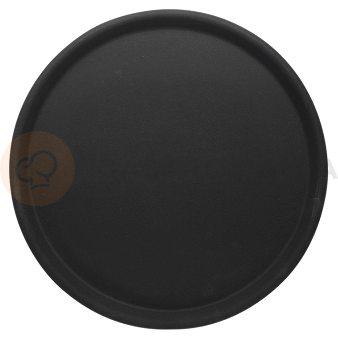 Podnos na servírování, laminovaný černý Ø 380 mm | CONTACTO, 5305/381