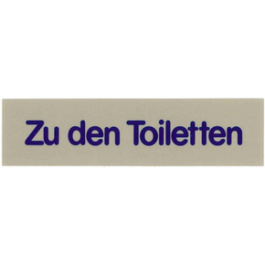 Informační štítek &quot;Zu den Toiletten&quot; | CONTACTO, 7673/005