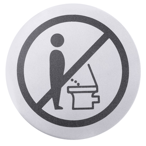 Informační štítek &quot;zákaz čurání do záchodu&quot; | CONTACTO, 7661/006