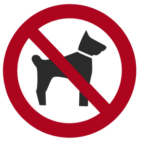 Informační štítek &quot;zákaz psů&quot; Ø 100 mm | CONTACTO, 7675/013
