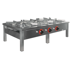 Taboret gazowy 169x60x35 cm, 3 palniki: 5+7+9 kW | EGAZ, TG-322.I