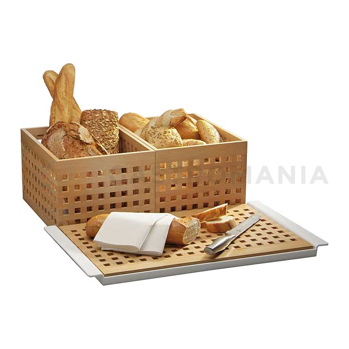 Bufetová deska dřevěná na krojení pečiva 520x340x20 mm | APS, Brotstation