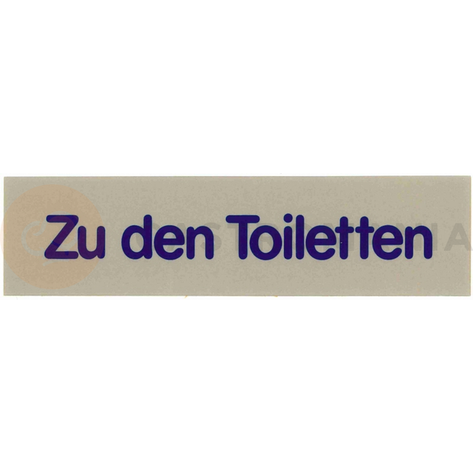 Informační štítek &quot;Zu den Toiletten&quot; | CONTACTO, 7673/005