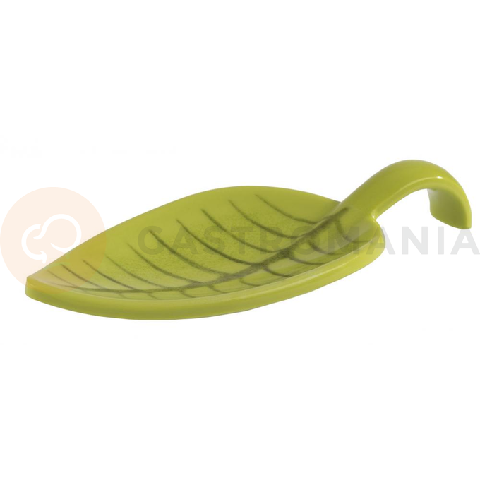 Lžíce dezertová z melaminu, zelená 100x45 mm | APS, Leaf
