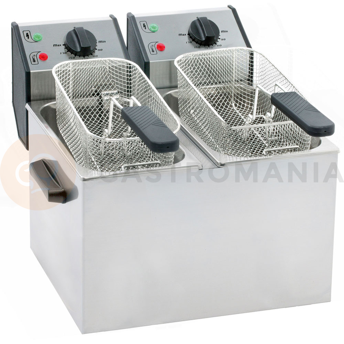 Frytownica nastolna 2x5 l | ROLLER GRILL, 777323