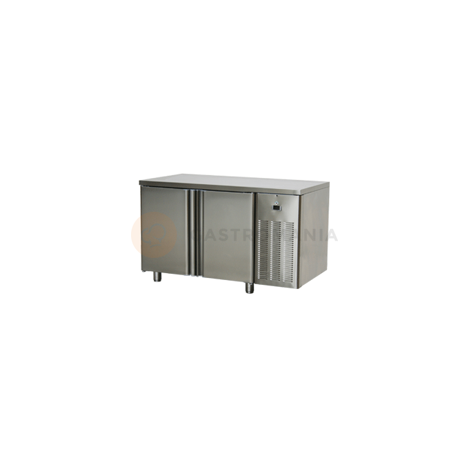 Stůl mrazící dvoudveřový - sestava s dveřmi a deskou zadní lem 1380x700x850 mm | RM GASTRO, SM 2D