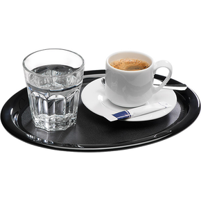 Tác černý na servírování kávy 285x215x15 mm, melamin | APS, Kaffeehaus