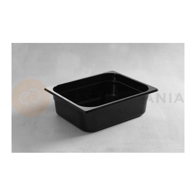 Gastronádoba GN 1/2 100 mm, černý polykarbonát | HENDI, 862421