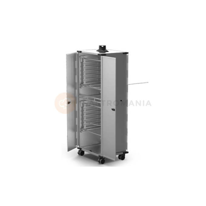 Pojízdná skříň vybavená koši na plechy 12x 600x400 mm | UNOX, QUICK.Load 6+6