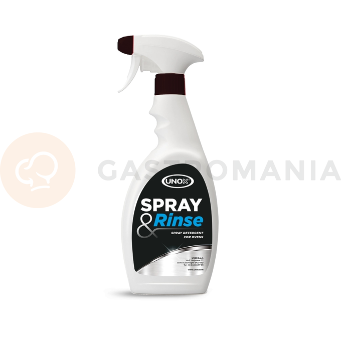 Mycí prostředek ve spreji pro ruční čištění jakéhokoliv pece, 12 ks. x 0,75 l | UNOX, Spray&amp;Rinse