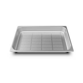 Nerezový perforovaný plech s nepřilnavým povrchem GN 1/1 65 mm | UNOX, FORO.STEEL65