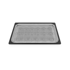 Nerezový perforovaný plech s nepřilnavým povrchem ke smažení GN 1/1 10 mm | UNOX, BLACK.FRY