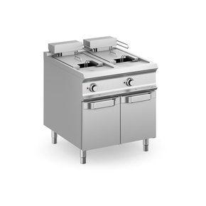 Elektrická fritéza 18 l + 18 l na skříňce řada Domina Pro 900 | MBM, FRBE98A